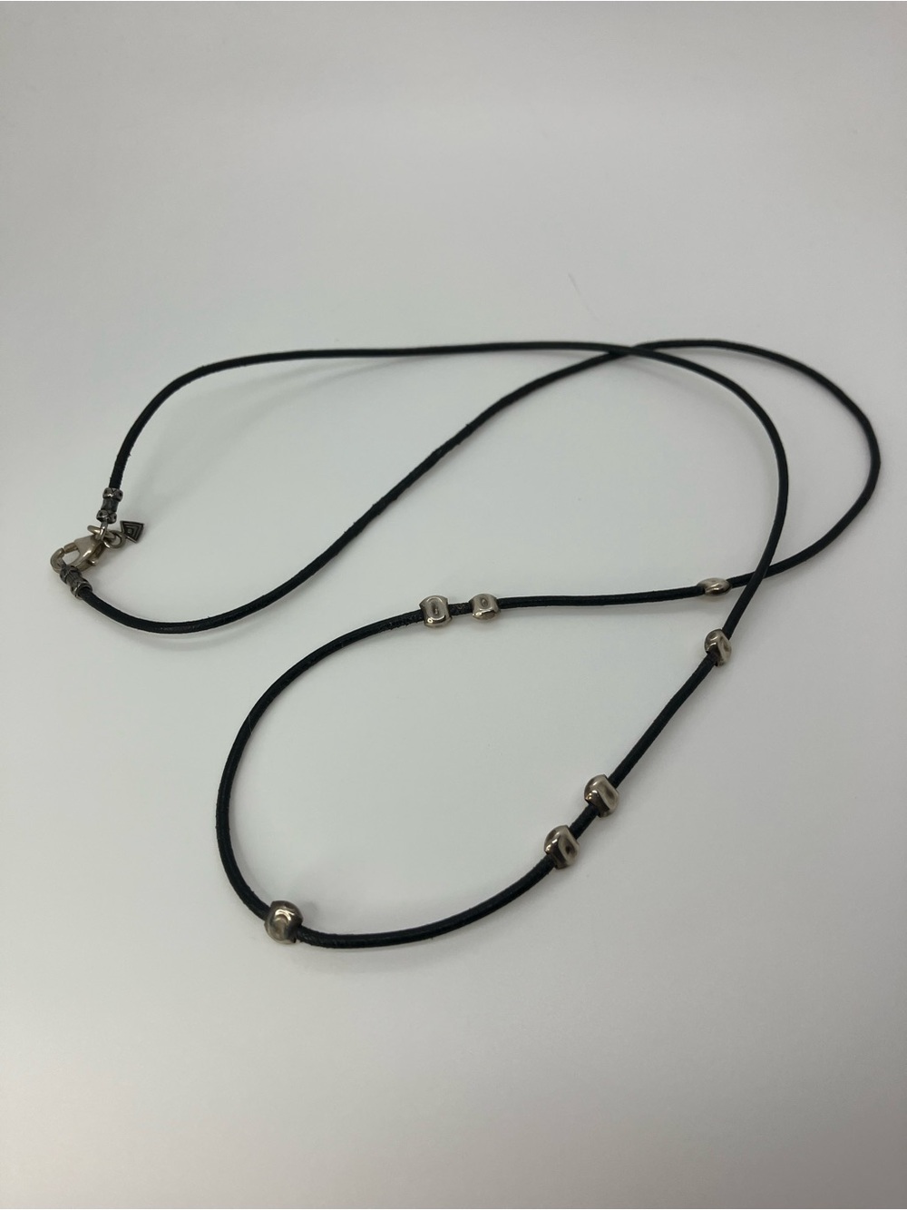 Silpada 925 Sterling Silver & Leather Long Necklace N2149 | Retired
